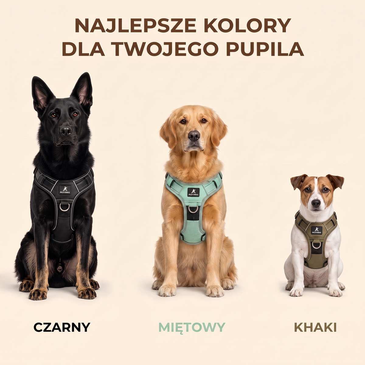 Najlepsze kolory dla Twojego pupila - czarny, miętowy, khaki