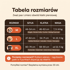 Tabela rozmiarów szelek Psiafrajda